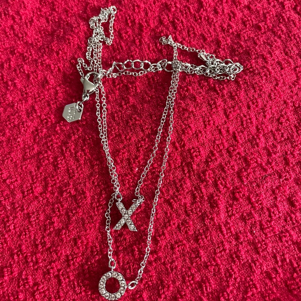 Swarovski Silver Cross Charm Necklace